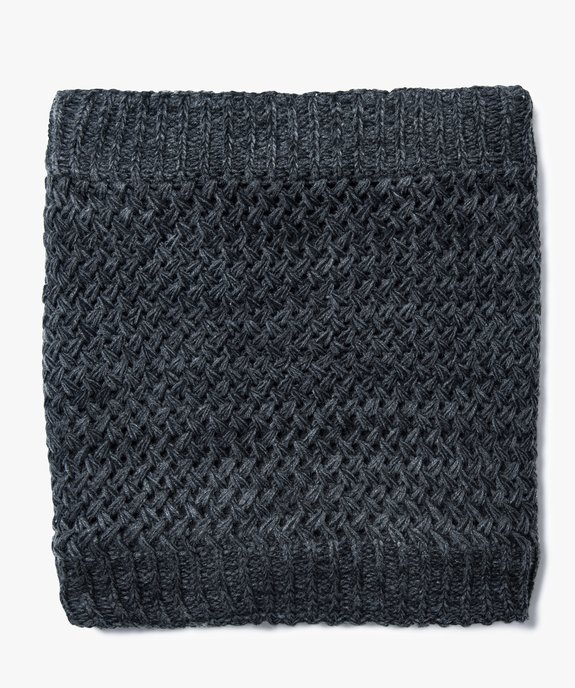 Echarpe snood en maille fantaisie avec doublure sherpa vue1 - GEMO (ACCESS) - GEMO