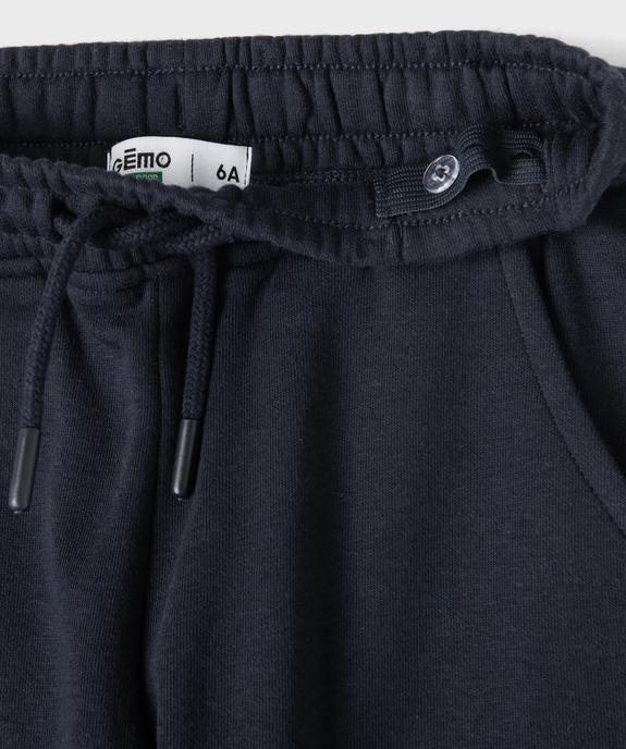 Pantalon de jogging avec taille ajustable fille vue2 - GEMO 4G FILLE - GEMO