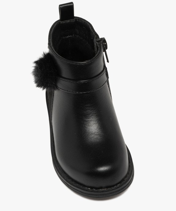 Boots bébé fille à zip avec pompon fantaisie et à paillettes vue6 - LOVELY WINGS - GEMO