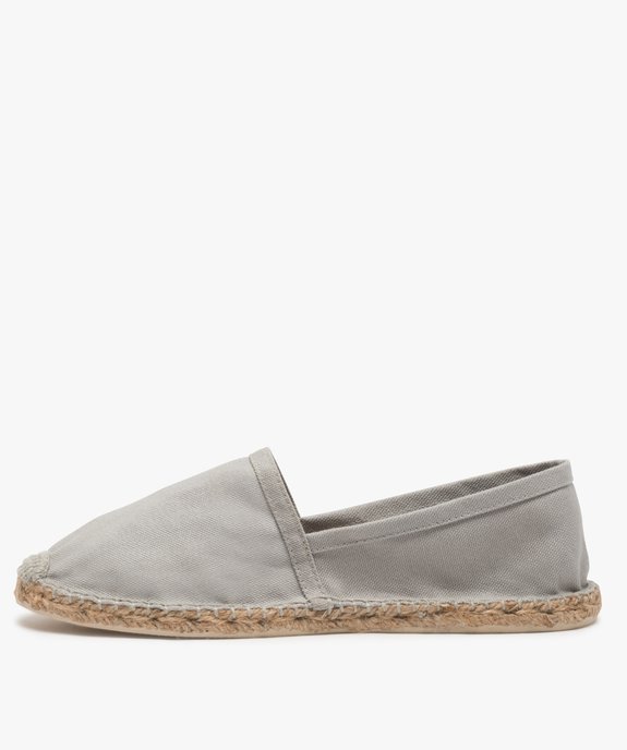 Espadrilles homme en coton bio uni - Mieux  vue3 - GEMO 4G HOMME - GEMO