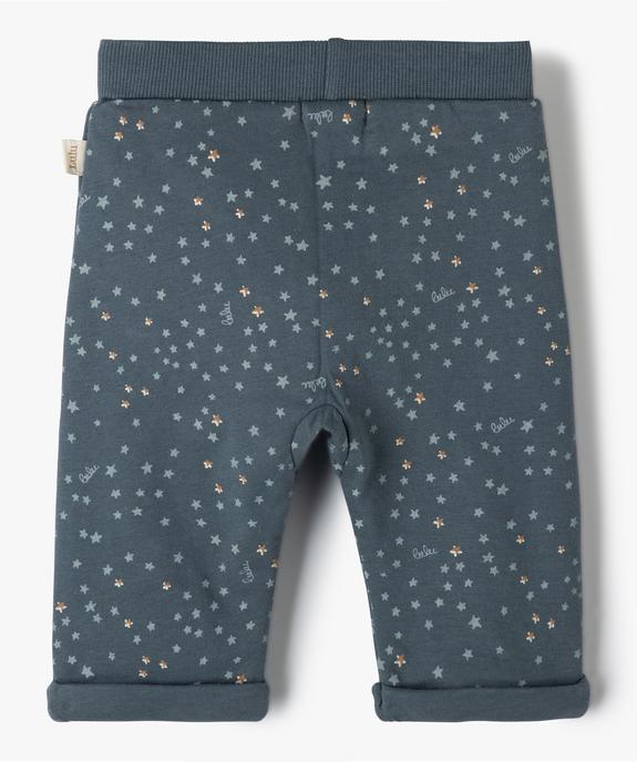 Pantalon bébé en maille rembourrée chaude et souple - LuluCastagnette vue3 - LULUCASTAGNETTE - GEMO