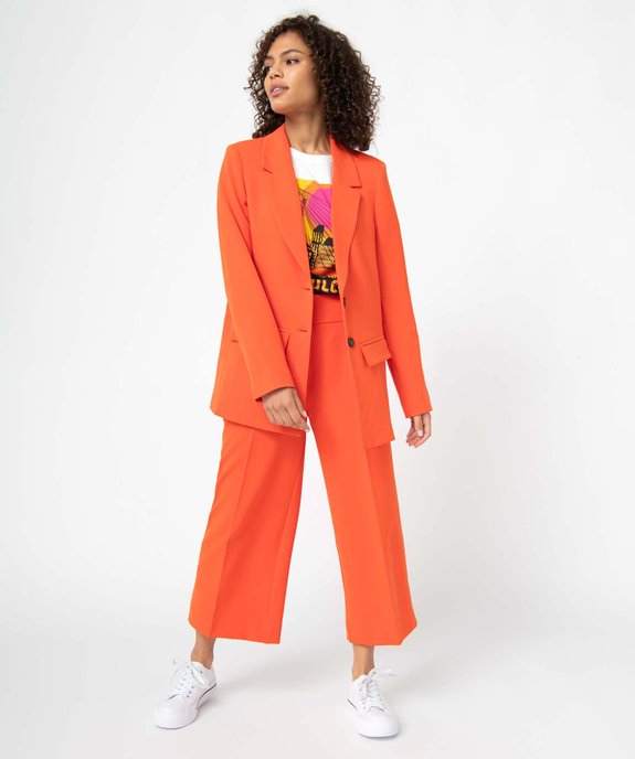 Veste blazer femme fermeture 2 boutons vue5 - GEMO(FEMME PAP) - GEMO