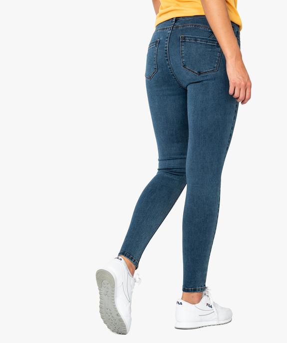 Jean femme skinny push-up uni vue3 - FOLLOW ME - GEMO