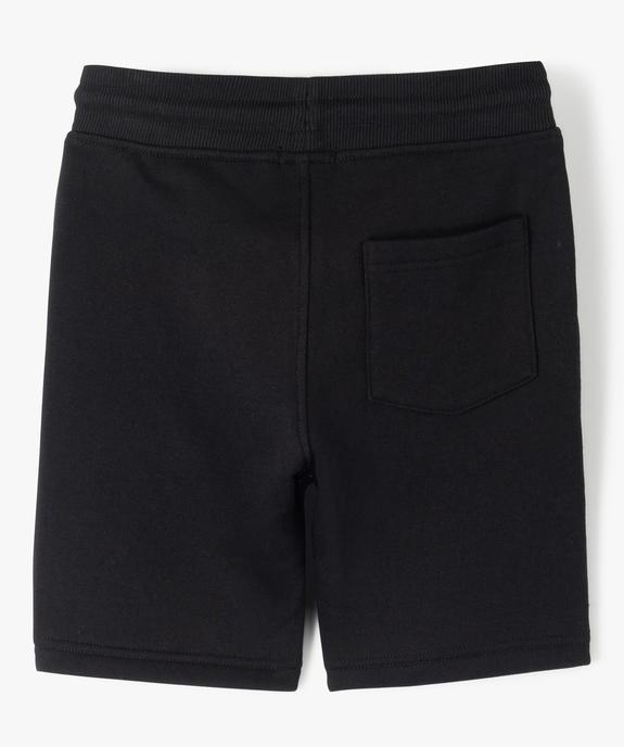 Bermuda en maille avec intérieur molletonné garçon vue3 - GEMO (ENFANT) - GEMO