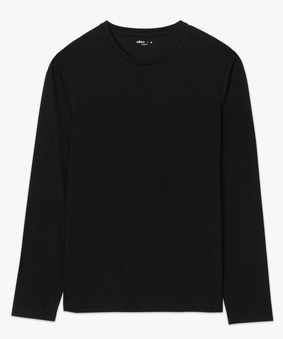 Tee-shirt à manches longues et col rond homme vue7 - GEMO 4G HOMME - GEMO