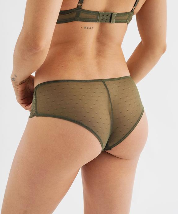 Shorty en dentelle et tulle femme (lot de 2) vue3 - GEMO(HOMWR FEM) - GEMO