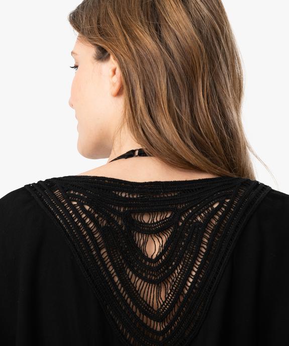 Robe de plage femme avec dos en dentelle vue5 - GEMO (PLAGE) - GEMO