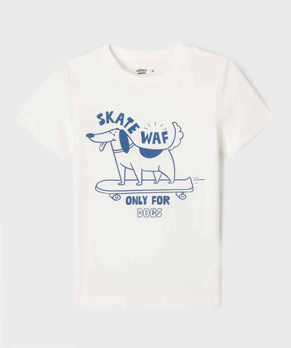 Tee-shirt manches courtes avec motif animal garçon vue1 - GEMO 4G GARCON - GEMO