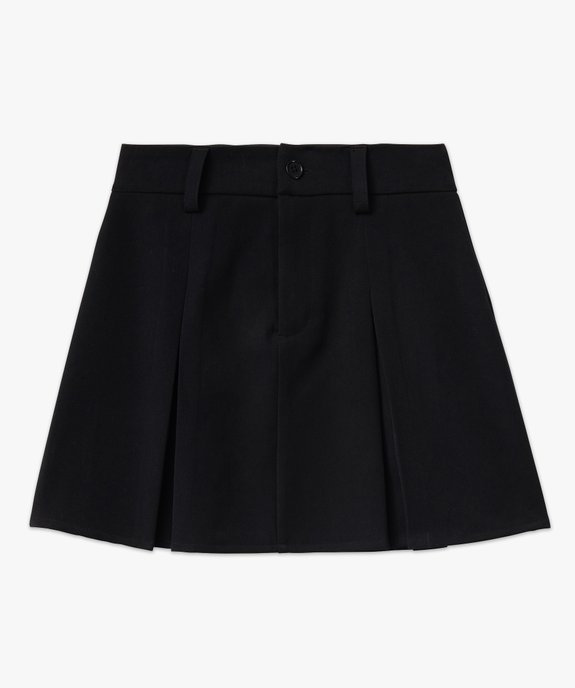Jupe trapèze courte à plis creux femme vue4 - GEMO(FEMME PAP) - GEMO