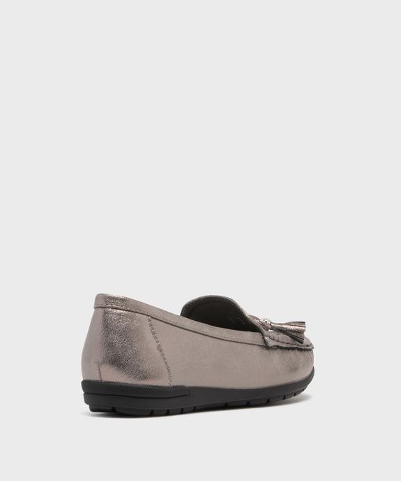 Mocassins femme dessus souple et uni à détails strass vue4 - G'FLEX - GEMO