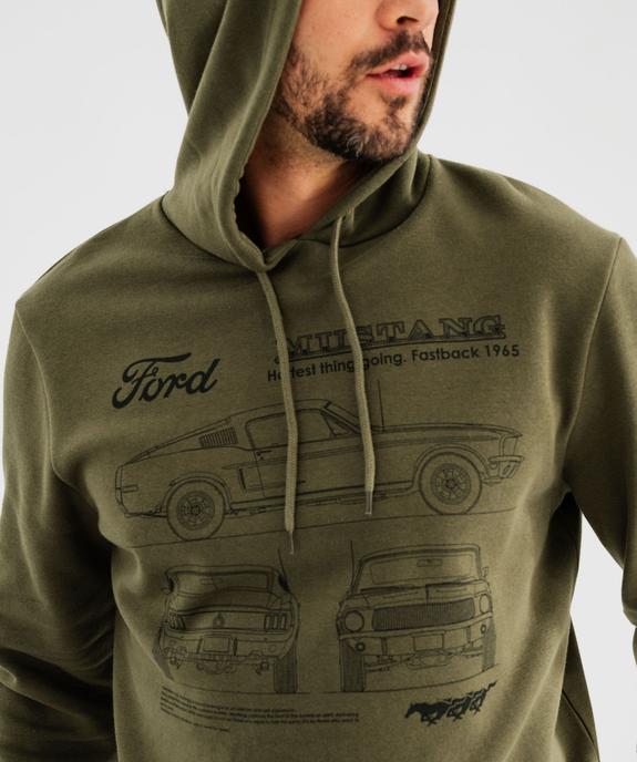 Sweat à capuche molletonné homme - Ford vue2 - FORD - GEMO