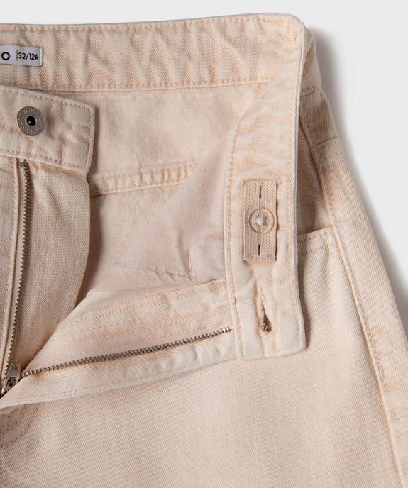 Jean super baggy avec taille ajustable garçon vue2 - GEMO (JUNIOR) - GEMO