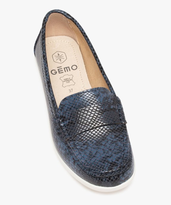 Mocassins femme confort à semelle contrastante vue5 - GEMO (CONFORT) - GEMO