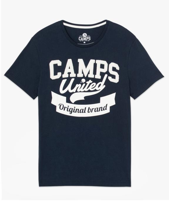 Tee-shirt homme à manches courtes avec inscription – Camps United vue4 - CAMPS UNITED - GEMO