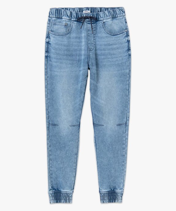 Jogger denim homme aspect délavé vue4 - GEMO (HOMME) - GEMO