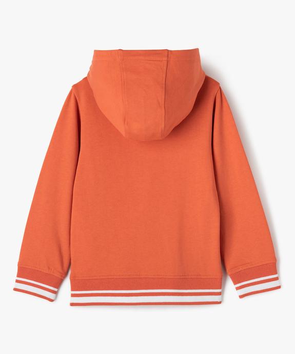 Sweat à capuche avec broderie bouclette garçon vue3 - GEMO (ENFANT) - GEMO