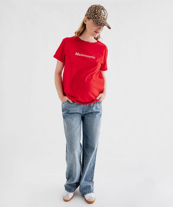 Jean de grossesse wide leg en denim délavé vue10 - GEMO 4G MATERN - GEMO