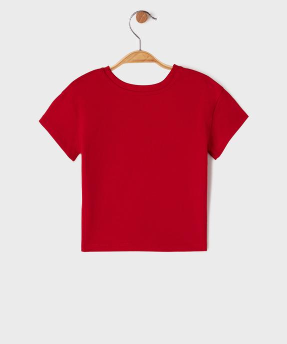 Tee-shirt à manches courtes avec motif bébé fille vue3 - GEMO 4G BEBE - GEMO
