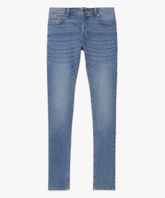 Jean homme coupe Skinny délavé  vue4 - GEMO 4G HOMME - GEMO