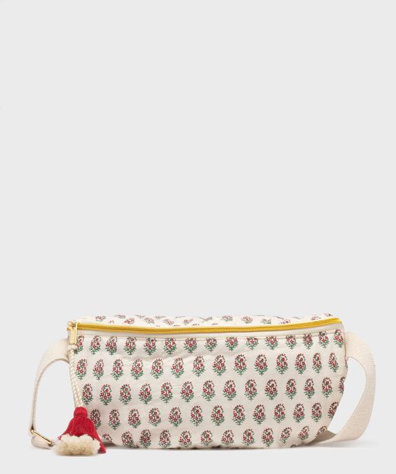 Sac banane en coton matelassé avec motifs fleuris femme vue1 - GEMO (ACCESS) - GEMO