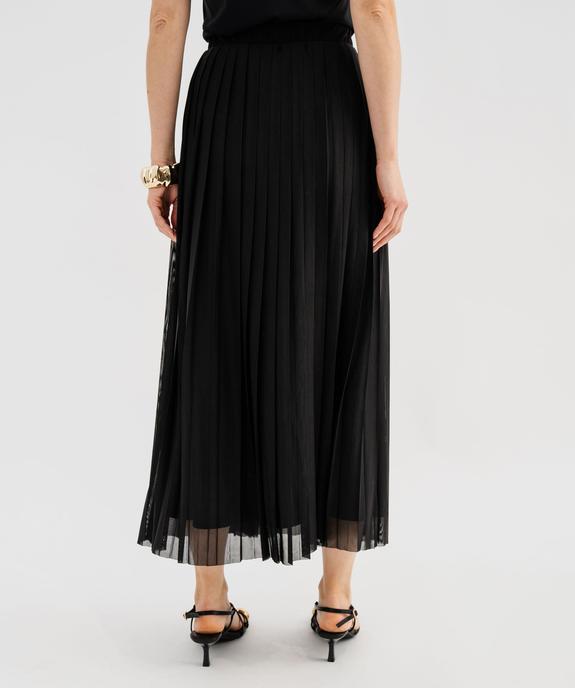 Jupe plissée en maille résille fluide femme vue3 - GEMO(FEMME PAP) - GEMO