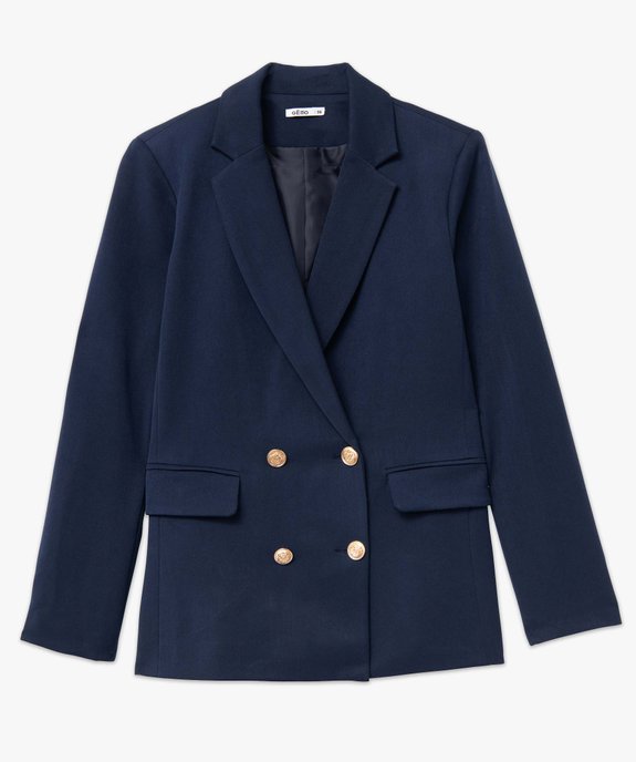 Veste femme fermeture croisée avec boutons fantaisie vue4 - GEMO(FEMME PAP) - GEMO