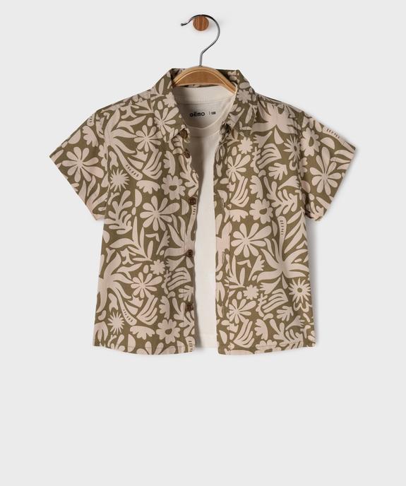 Ensemble 2 pièces chemise et tee-shirt bébé garçon vue5 - GEMO(BEBE DEBT) - GEMO