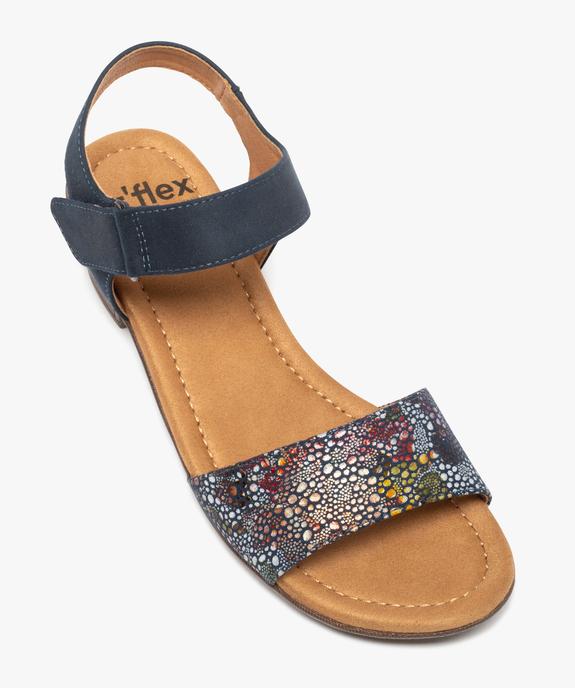 Sandales confort avec bride multicolore femme vue5 - G'FLEX - GEMO