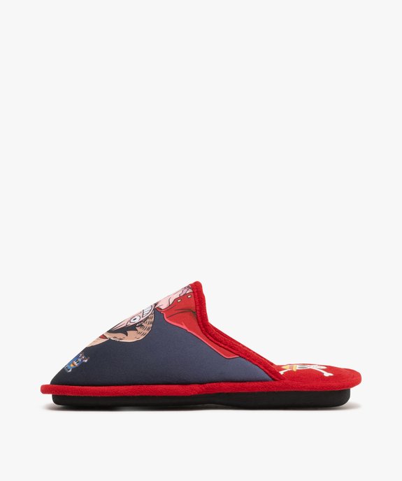 Chaussons mules plates à motif garçon - One Piece vue3 - ONE PIECE - GEMO