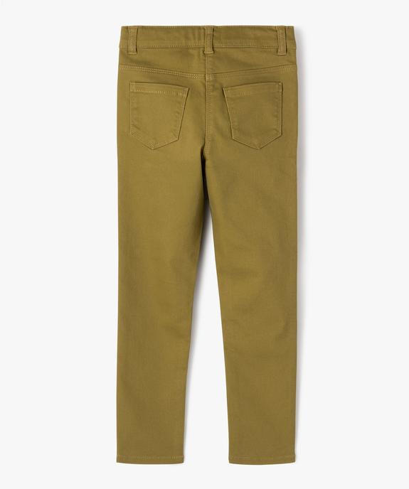 Pantalon stretch coupe Slim fille vue3 - GEMO 4G FILLE - GEMO