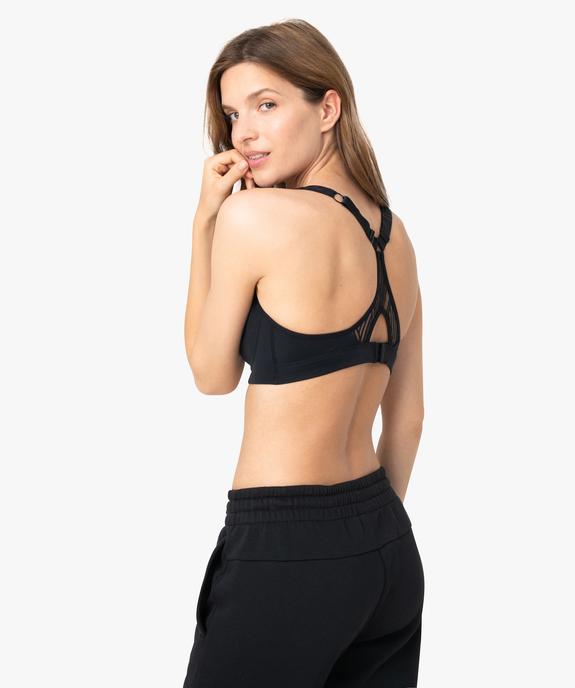 Soutien-gorge de sport avec dos croisé – Maintien fort vue3 - GEMO(HOMWR FEM) - GEMO