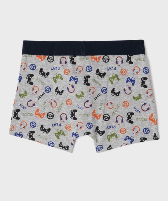 Boxer en coton stretch garçon (lot de 2) vue3 - GEMO 4G GARCON - GEMO