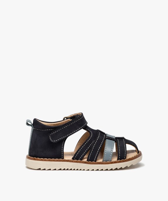 Sandales bébé garçon en cuir à bout fermé – NA! vue1 - NA! - GEMO