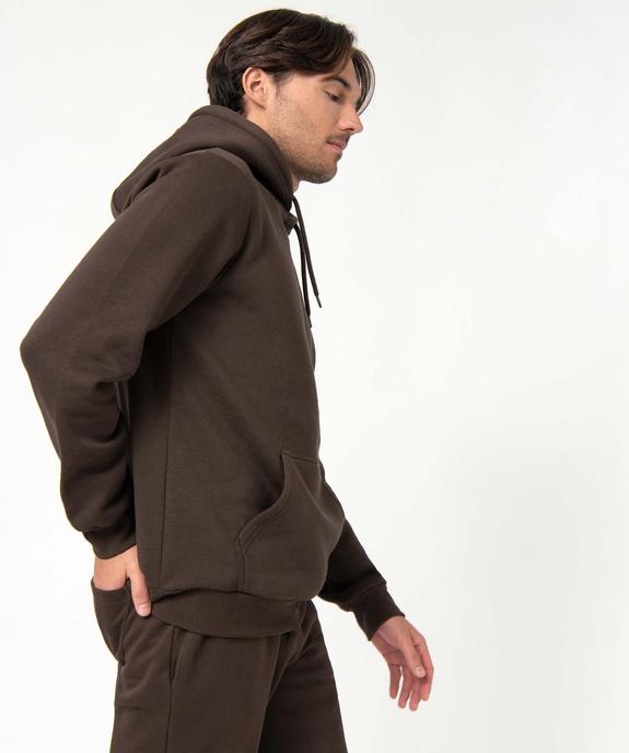 Sweat à capuche intérieur molletonné homme vue5 - GEMO 4G HOMME - GEMO