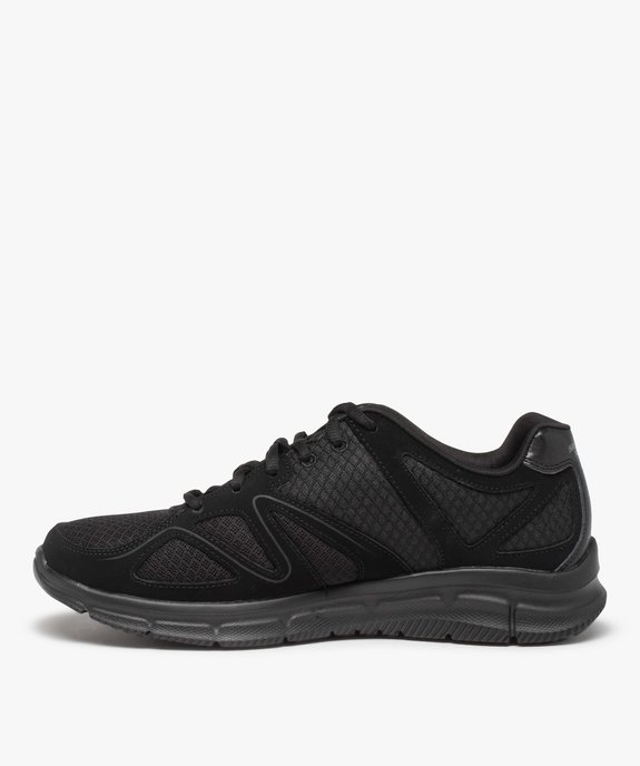 Baskets homme running unies dessus mesh – Skechers vue3 - SKECHERS - GEMO