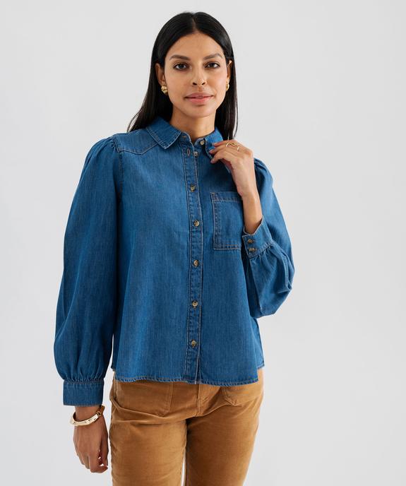 Chemise en jean femme - LuluCastagnette vue4 - LULU CASTAGNETTE GEMO FOR GOOD - GEMO