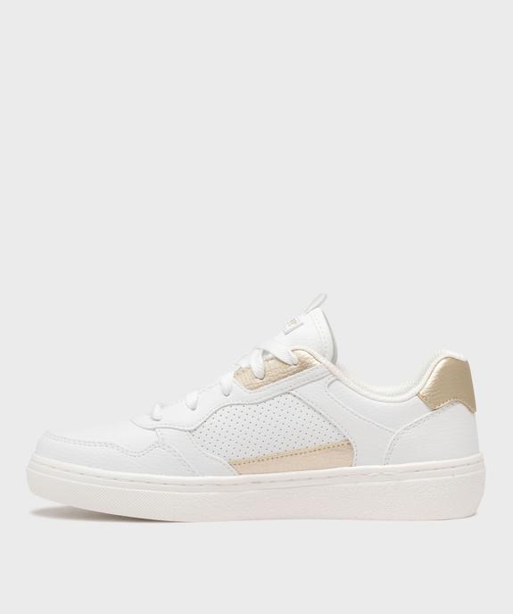 Baskets basses en matière vegan et semelle à mémoire de forme femme - Skechers vue3 - SKECHERS - GEMO