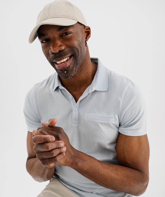 Polo manches courtes à fines rayures homme vue1 - GEMO (HOMME) - GEMO