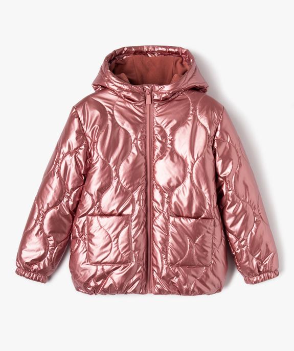 Blouson matelassé à capuche fille vue2 - GEMO 4G FILLE - GEMO