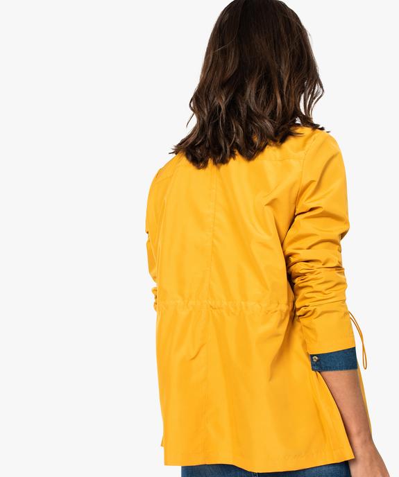 Veste femme imperméable avec col montant  vue3 - GEMO(FEMME PAP) - GEMO