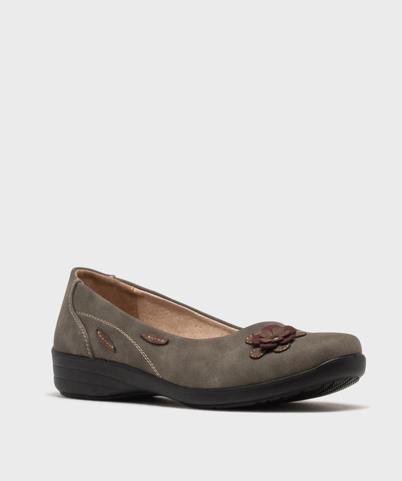 Ballerines confort avec motif fleur en relief femme vue2 - G'FLEX - GEMO