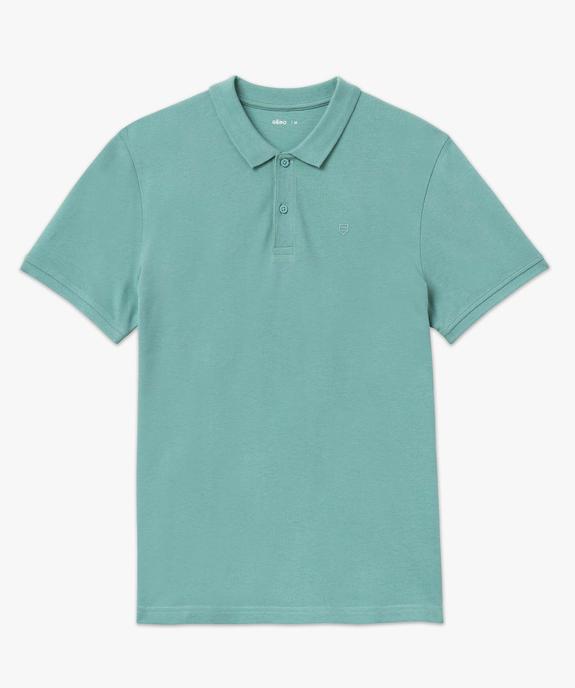 Polo à manches courtes en maille piquée homme vue4 - GEMO 4G HOMME - GEMO