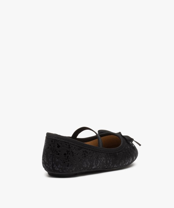 Ballerines fille unies en matière mate et vernie vue4 - GEMO (ENFANT) - GEMO