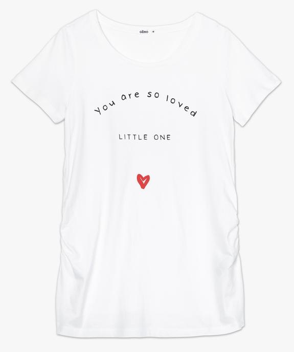 Tee-shirt de grossesse à message vue4 - GEMO (MATER) - GEMO