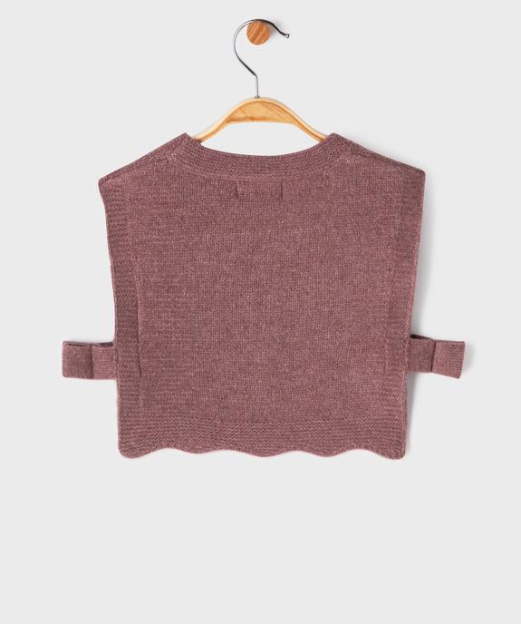 Pull sans manches à motifs fleuris bébé fille vue3 - GEMO 4G BEBE - GEMO