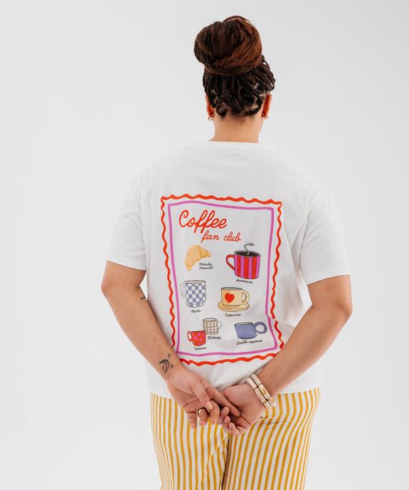 Tee-shirt manches courtes avec motif femme grande taille vue4 - GEMO 4G GT - GEMO