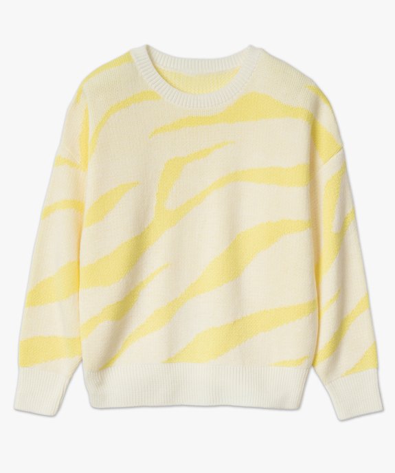 Pull femme oversize bicolore vue4 - GEMO(FEMME PAP) - GEMO