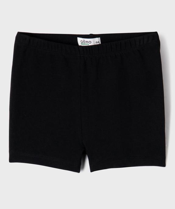 Short moulant en coton stretch fille vue1 - GEMO 4G FILLE - GEMO