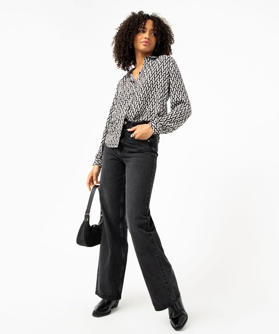 Chemise imprimée à manches longues femme vue5 - GEMO 4G FEMME - GEMO