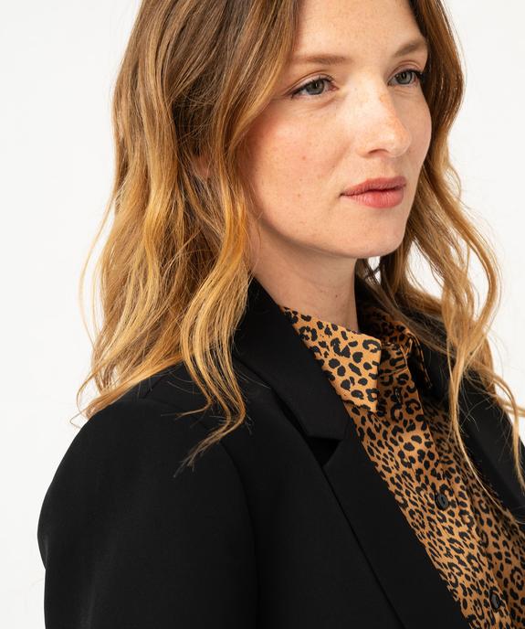 Veste de tailleur unie fermeture un bouton femme vue2 - GEMO(FEMME PAP) - GEMO